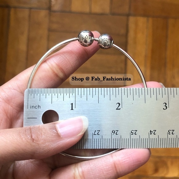 Pandora sterling silver essence bracelet & charm - Picture 4 of 7